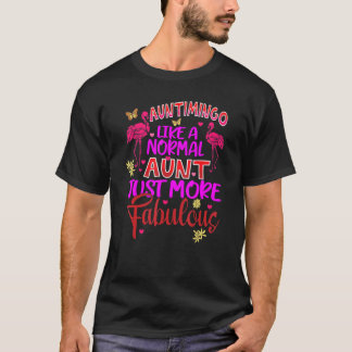 T-shirt Tante Flamant rose Auntimingo Comme Une Tante Norm