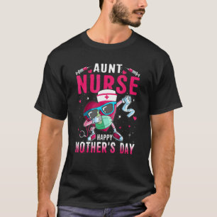 T-shirt Tante Infirmière Joyeuse Fête des Mères Infirmière