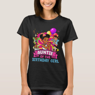 T-shirt Tante La Fille D'anniversaire Fête Rose Poupée Fam