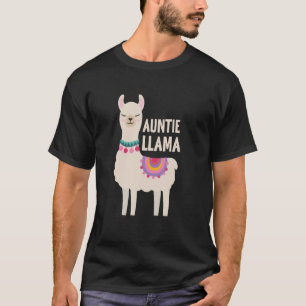 T-shirt Tante Lama Tante De La Fête D'anniversaire Lama Fa