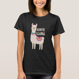 T-shirt Tante Lama Tante Du Lama De La Fête D'anniversaire