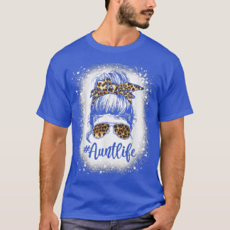 T-shirt Tante Léopard Vie Chignon Décoiffé Auties Blanchie