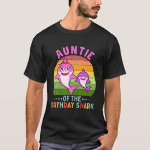 T-shirt Tante Mignonne Du Requin Anniversaire Tante Corres