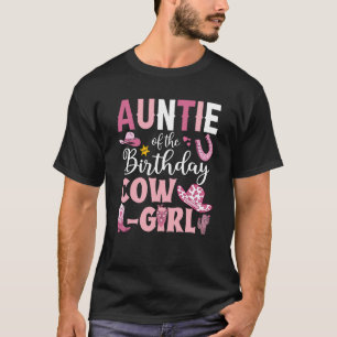 T-shirt Tante Of The Birthday Cowgirl Rodeo Party B jour G