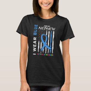 T-shirt Tante Oncle Je Porte Bleu Pour Mon Neveu Sensibili