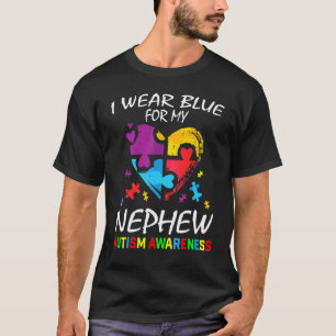 T-shirt Tante Oncle Je Porte Bleu Pour Mon Neveu Sensibili