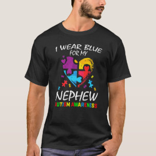T-shirt Tante Oncle Je Porte Du Bleu Pour Mon Adolescent N