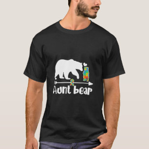 T-shirt Tante Ours Sensibilisation sur l'autisme Puzzle Pi