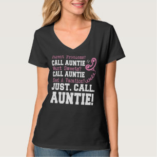 T-shirt Tante Parent Problème Veux Des Sucres Appelez Just