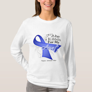 T-shirt Tante Periwinkle Ribbon - cancer de l'estomac