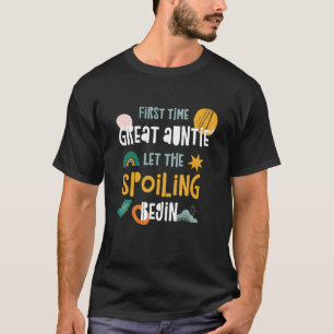 T-shirt Tante pour la première fois laisse commencer la gâ