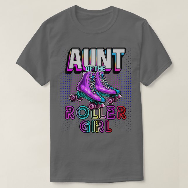 T-shirt Tante Roller Girl Roller Skating Birthday Matchi (Design devant)