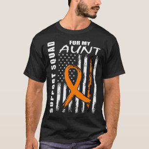 T-shirt Tante Ruban Orange Sensibilisation à la leucémie D