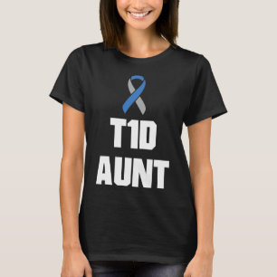 T-shirt Tante T1d - Type 1 Sensibilisation au diabète
