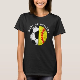 T-shirt Tante Tante De Ballers Football Tante Softball