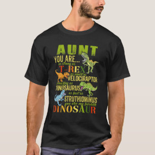 T-shirt Tante Vous Êtes Aussi Forte Que Rex Dinosaur Aunts
