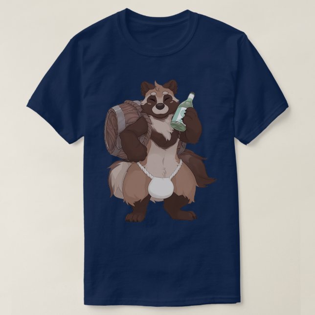 T-shirt Tanuki Brew Fundoshi 1 (Design devant)