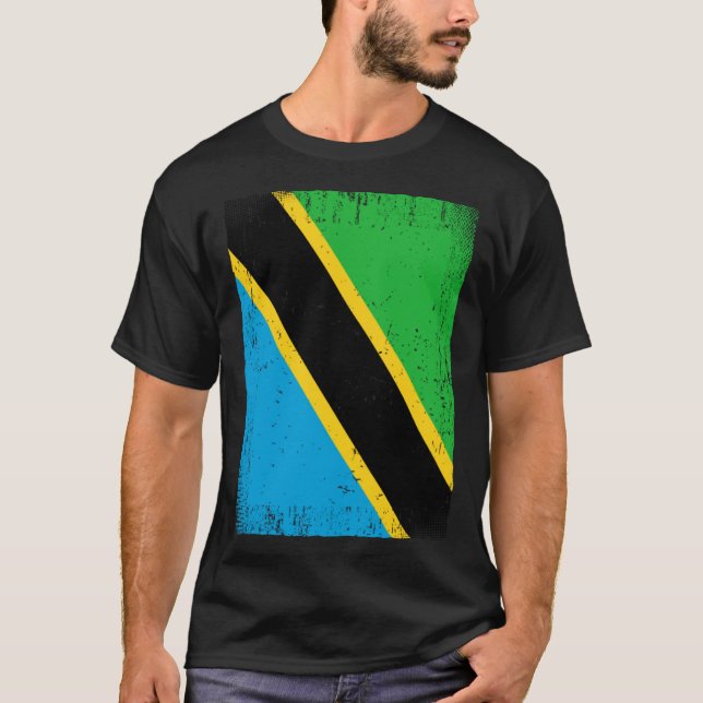 T-shirt Tanzanian Flag Tanzania (Devant)