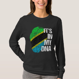 T-shirt Tanzanie Drapeau Adn Patrimoine Racines Fierté Tee