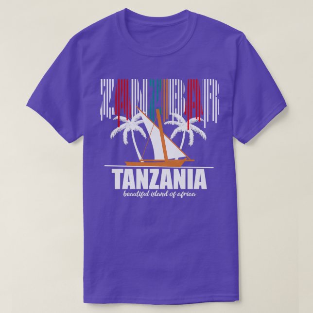 T-shirt Tanzanie zanzibar (Design devant)