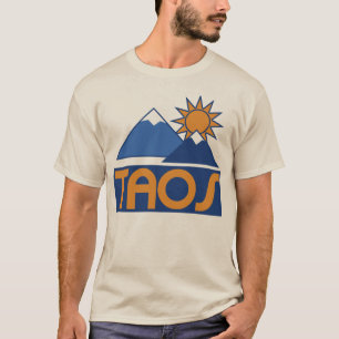 T-shirt Taos les années 70/80s Style Skiing Mountain Peaks
