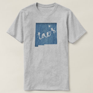 T-shirt Taos Nouveau Mexique Grain de bois