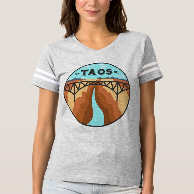 T-shirt Taos Nouveau-Mexique - Jour de baseball (Devant)