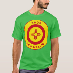 T-shirt Taos Nouveau Mexique Zia Drapeau Bullseye