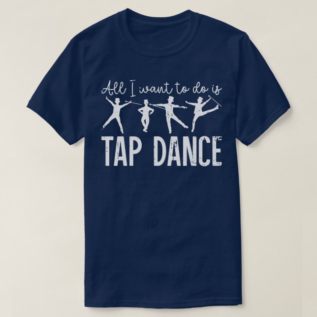 T-shirt Tap Chaussures de danse drôle Tap Danser (Design devant)