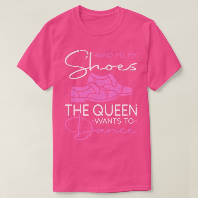 T-shirt Tap Dance Chaussures Femmes Filles Tap Danseuse (Design devant)