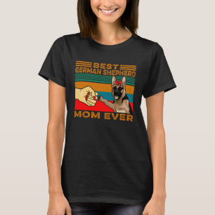 T-shirt Tape à la main Meilleure maman de Berger Allemand