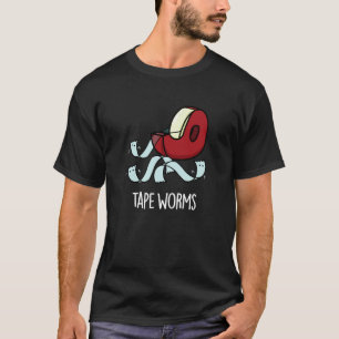 T-shirt Tape Vers Drôles de Blagues de Ruban Adhésif Fond