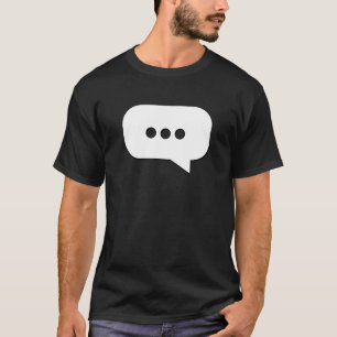 T-shirt Tapez L'Icône Du Message Pour Les Ados Obsédés Du 