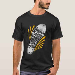 T-shirt Tapez l'orange de chaussure - obscurité