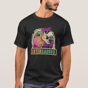 T-shirt Tapis de famille de dinosaures Sister Saurus Siste
