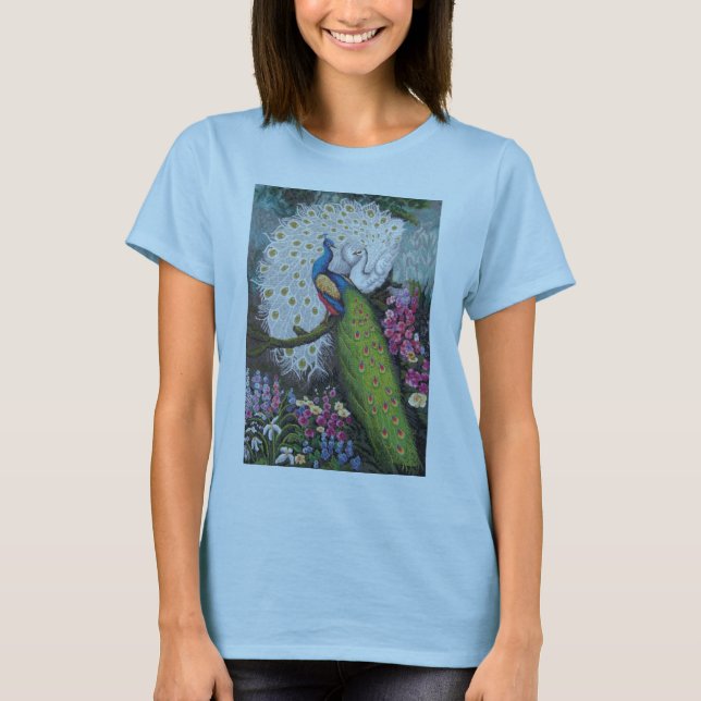 T-shirt Tapisserie 010110 009 de paon (Devant)
