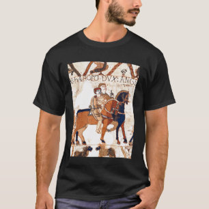 T-shirt Tapisserie de Bayeux Harold Godwinson Chevaux Angl