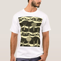 Tapisserie de bois gris : arbres motif.