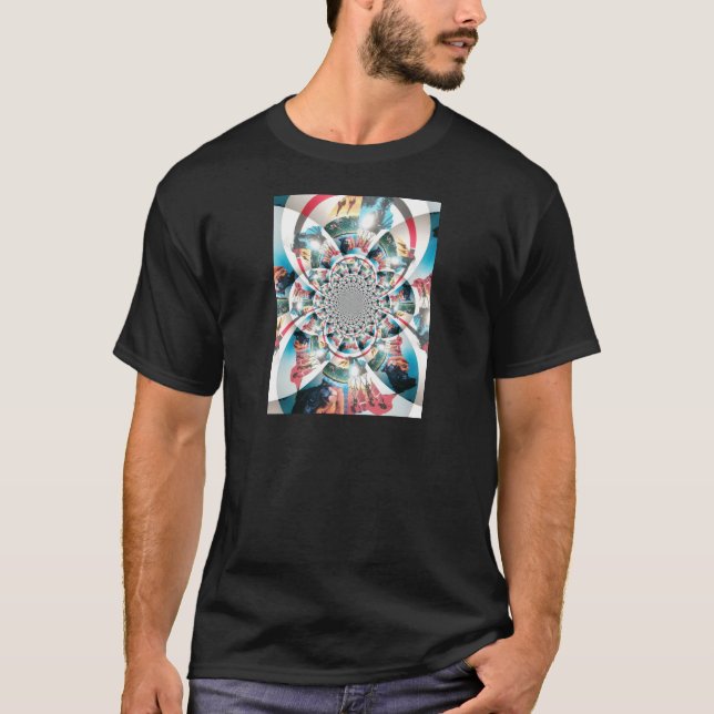 T-shirt Tapisserie kényane Kaleidoscope (Devant)