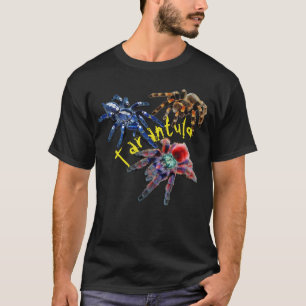 T-shirt Tarantula araignée bleue/rouge/orange/noire taran