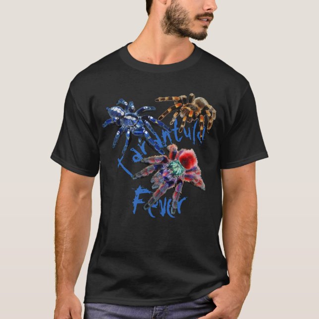 T-shirt Tarantula araignée tarantule bleue/rouge/orange/no (Devant)