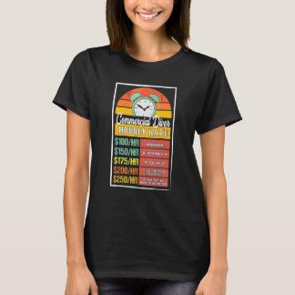 T-shirt Tarif horaire de plongeur commercial bâillon