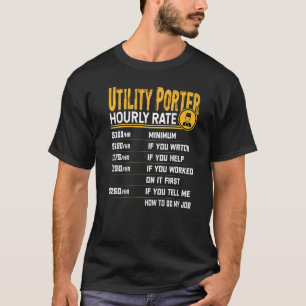 T-shirt Tarif horaire des ports utilitaires