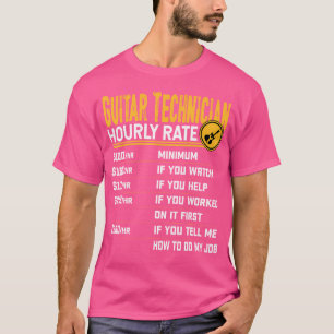 T-shirt Tarif horaire du technicien de guitare - Funny Gui