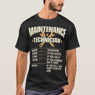 T-shirt Tarif horaire du technicien de maintenance - Handy