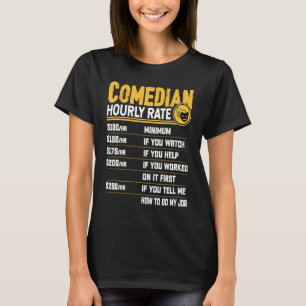 T-shirt Tarif horaire d'un comédien Comédien Comédie Diver
