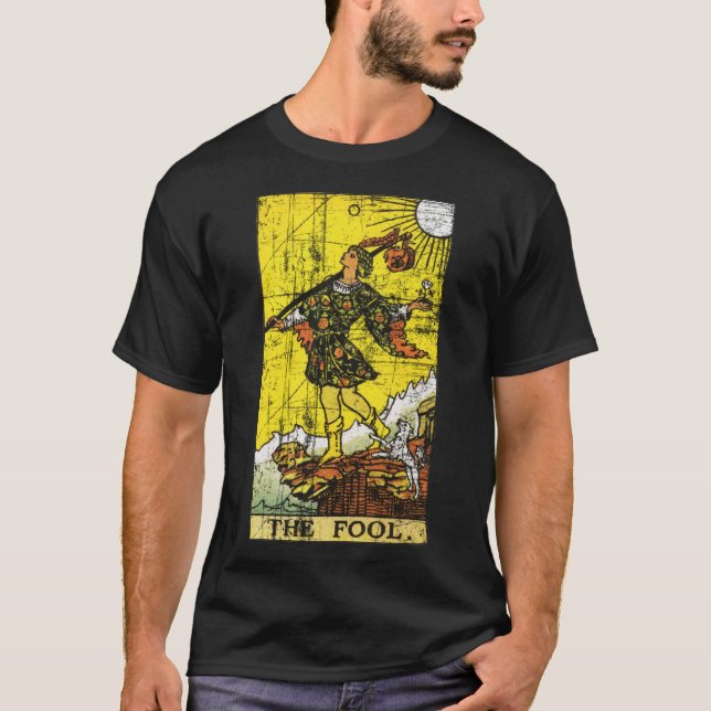 T-shirt Tarot Card Fool Major Arcana (Devant)