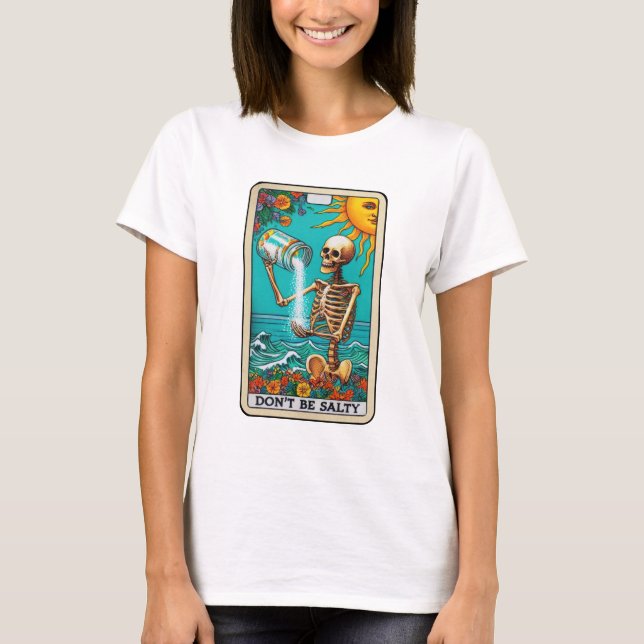 T-shirt Tarot sorcier salé drôle (Devant)