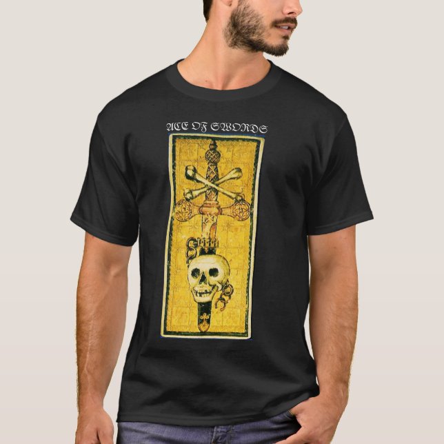 T-SHIRT TAROTS DE RENAISSANCE ANTIQUE /ACE DES ÉPÈRES (Devant)