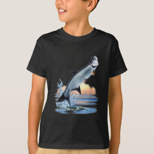 T-shirt Tarpon Poisson Eau Douce Faune Chasse Pêche A